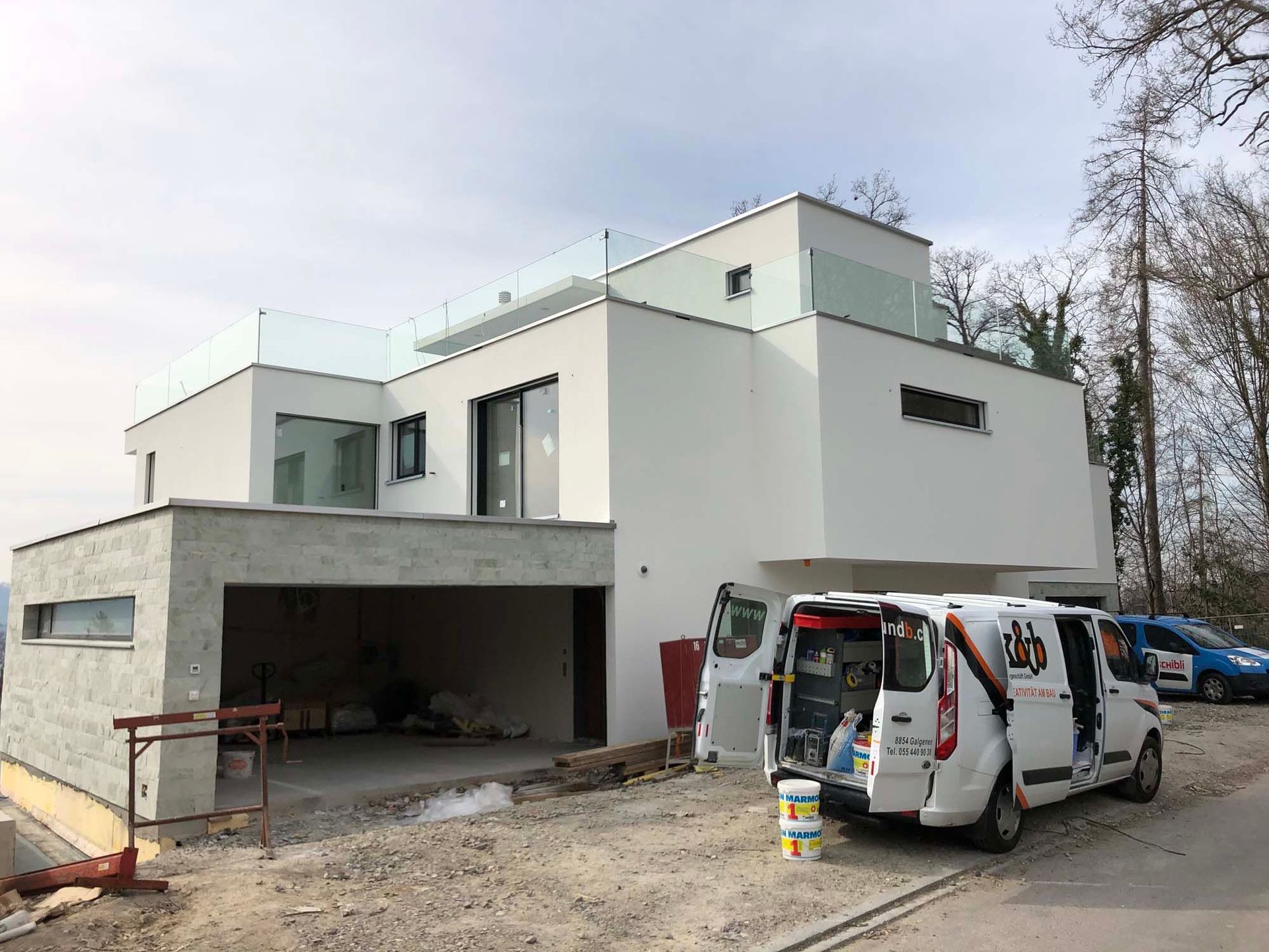 Fassaden renovation umbau - K&B Gipsergeschäft GmbH in Galgenen