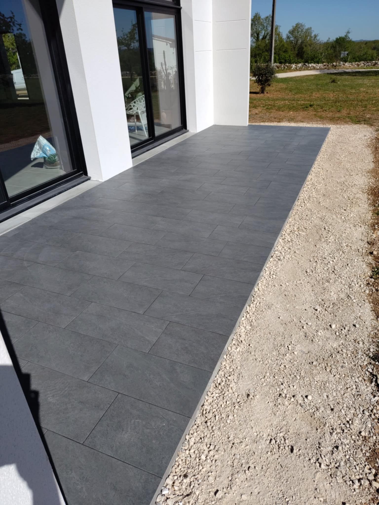 Dallage de terrasse.