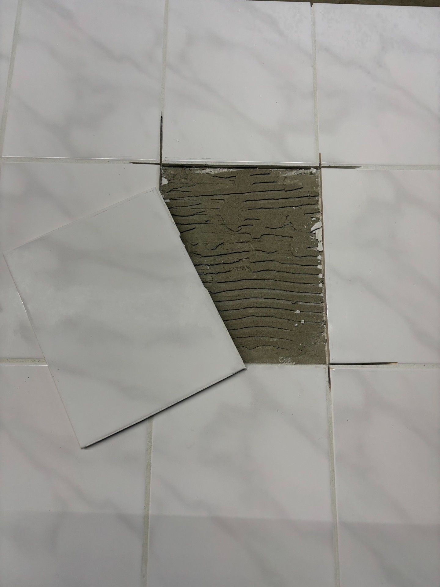 Zerstörungsfreie Fliesenentfernung - Schritt 4