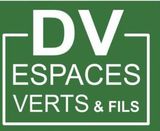 Accueil Logo vert et blanc pour DV Espaces Verts & Fils, encadré d'une bordure blanche