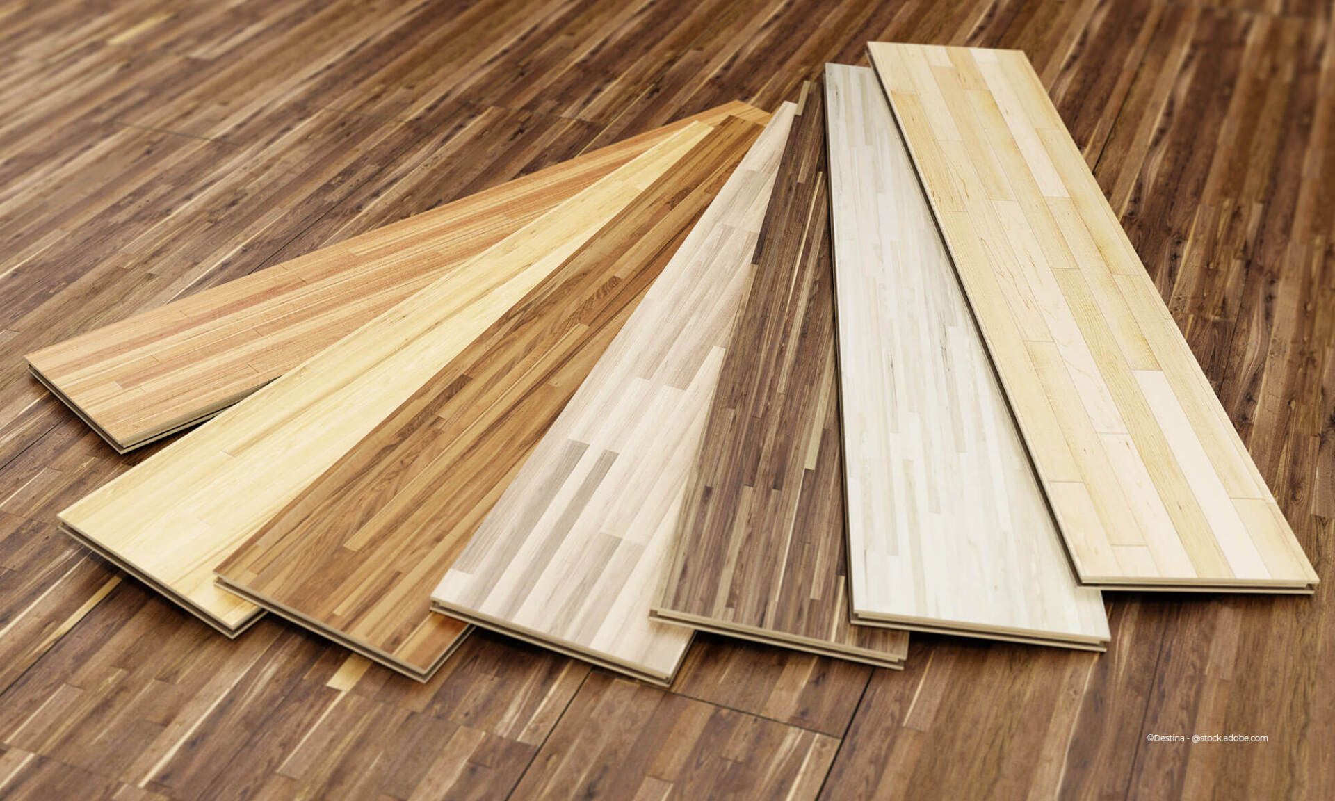 Verschiedene Parkettfarben