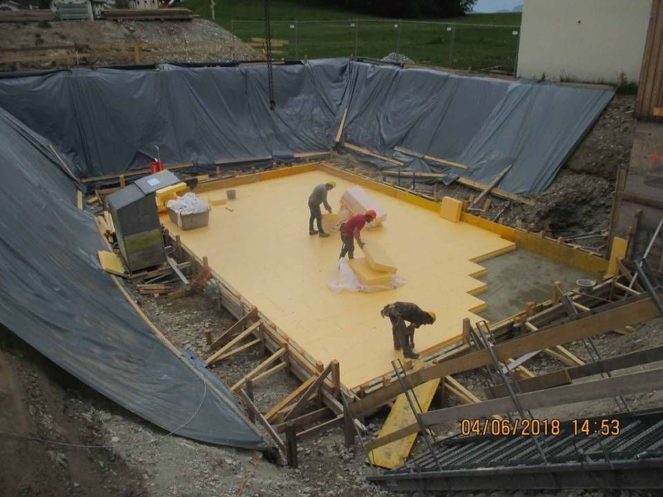 Eine grosse Baustelle. Foto von der H. Kuhn Hoch- und Tiefbau AG