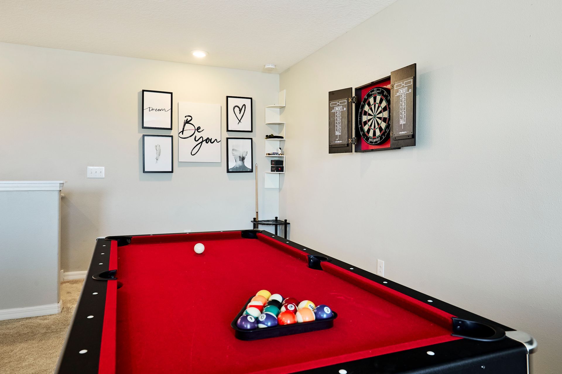 Modern vacation rental living room professionally managed by GoldStar Elite Homes.