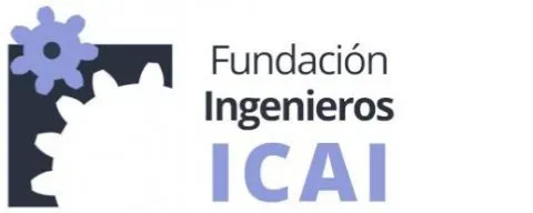 Logo of Fundación Ingenieros ICAI with gears and text.