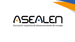 Logo for ASEALEN: black text on white, with orange and blue dots; 