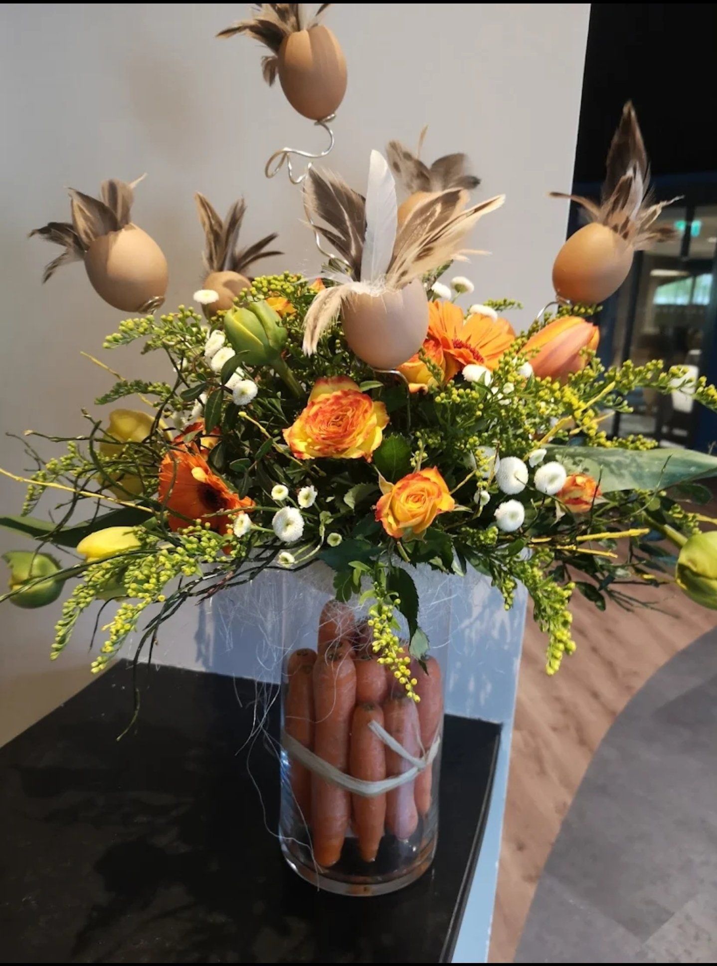 Fleurs orange et jaune