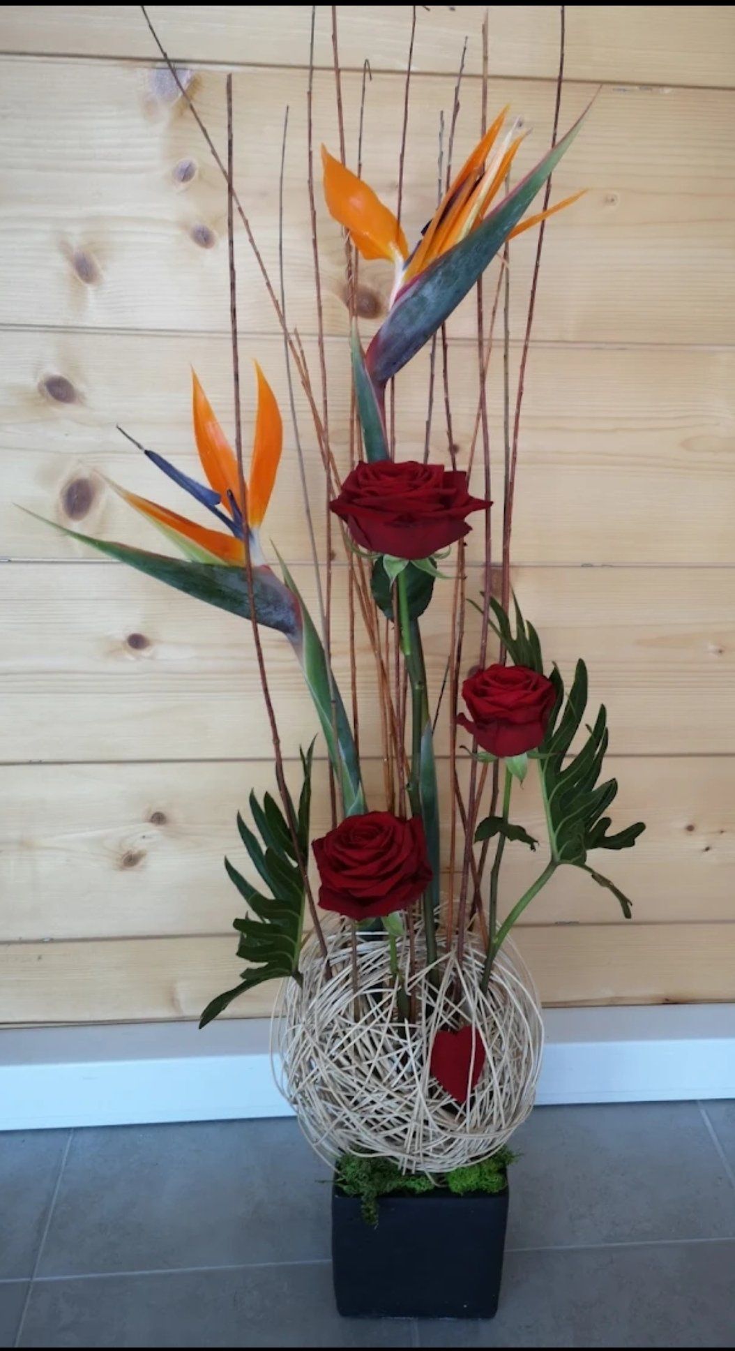 Composition de roses