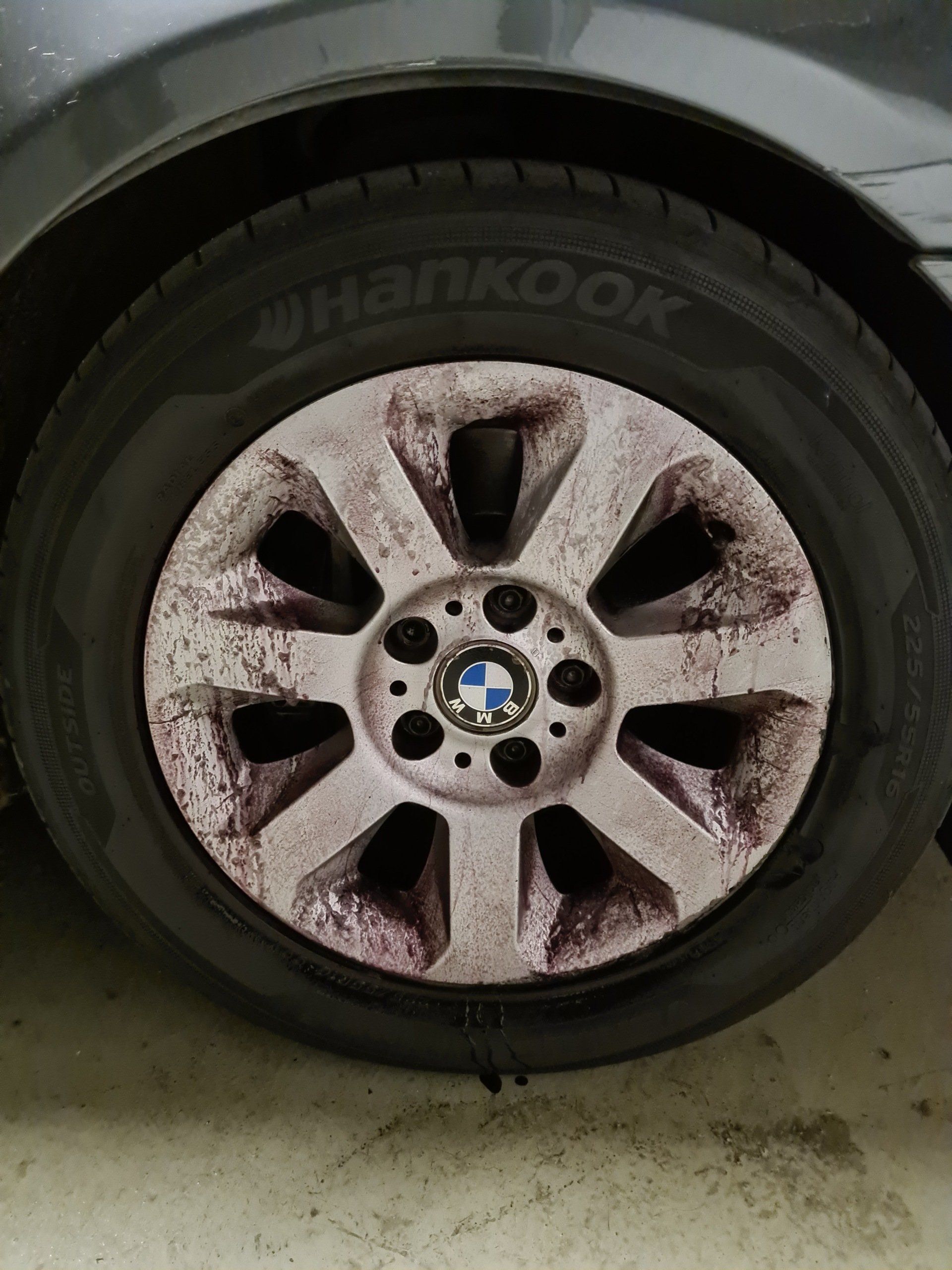 Photo d'une jante BMW sale