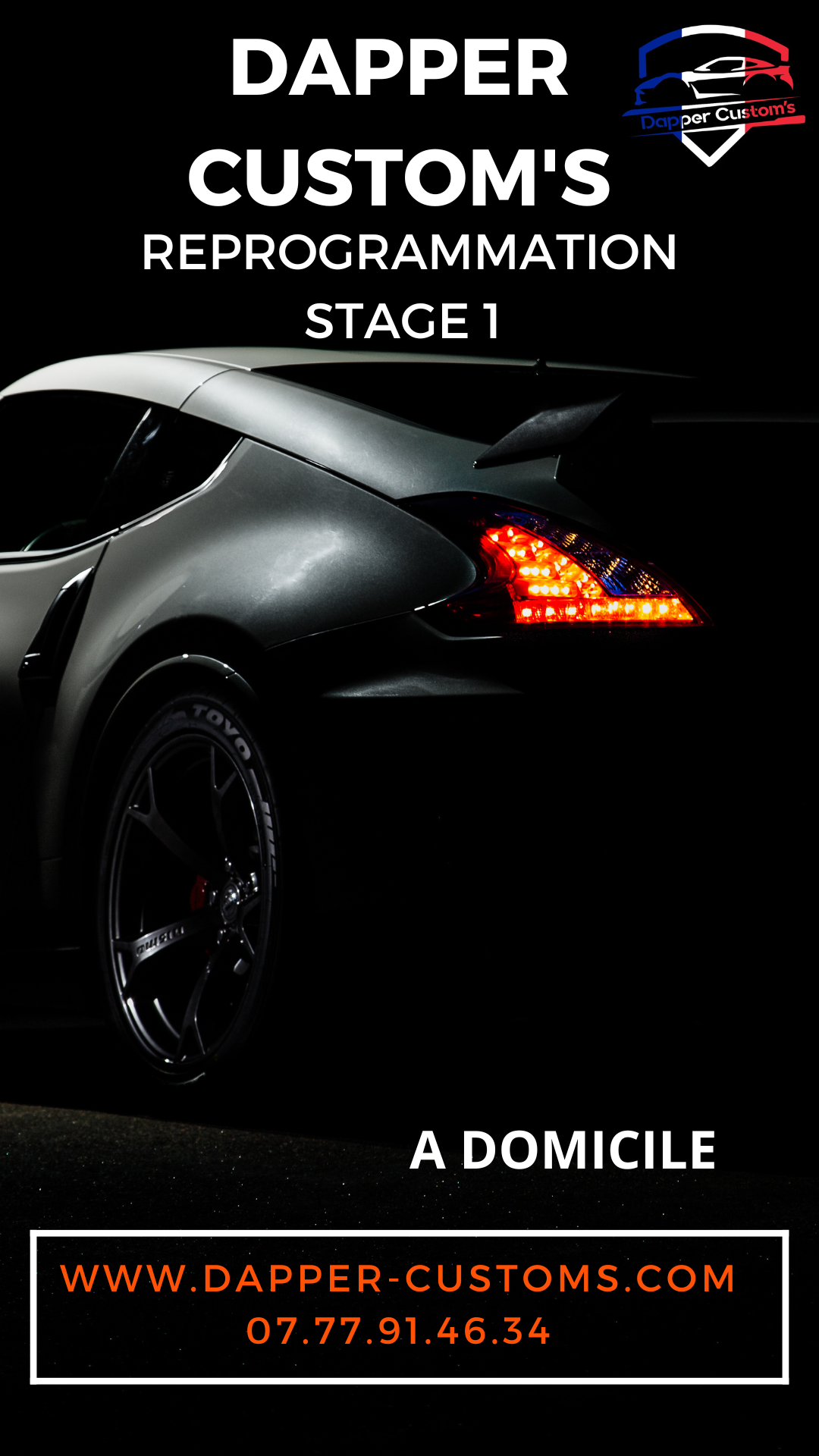 Gros plan sur l'arrière d'une voiture noire