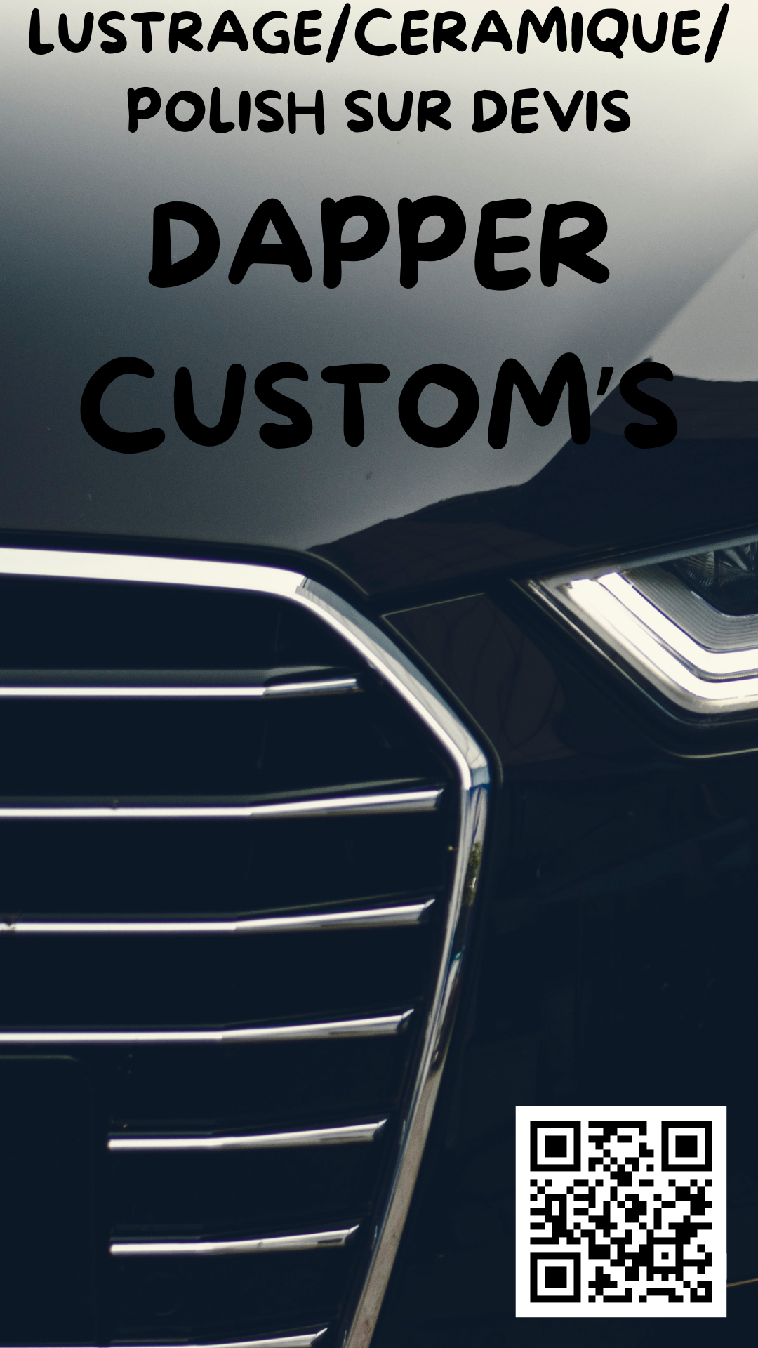 Gros plan sur un véhicule noir