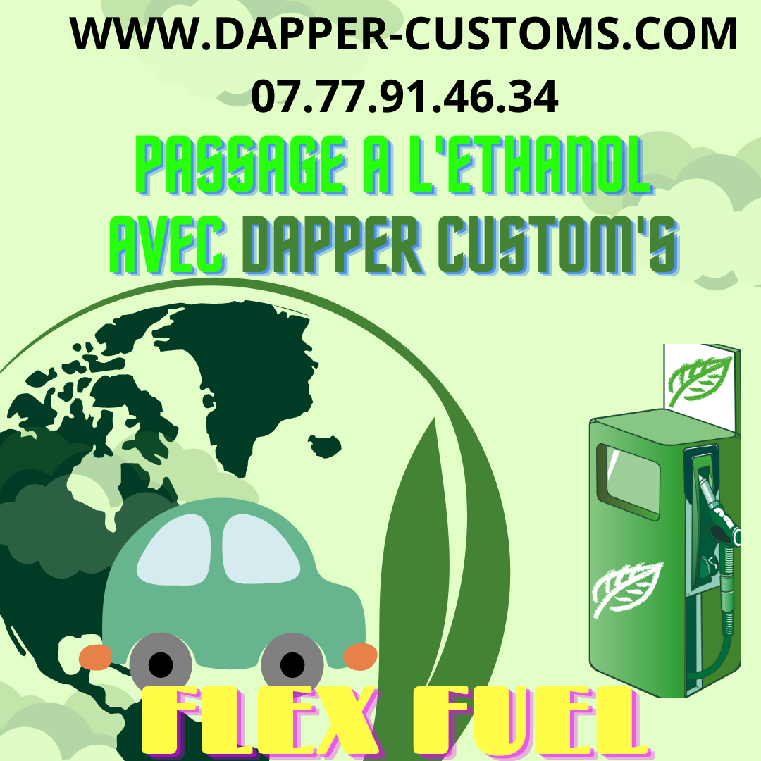 Image promotionelle pour la presation de passage à l'E85 proposée par Dapper Custom's
