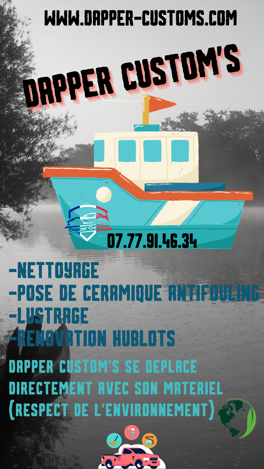 Carte des prestations automobiles de Dapper Custom's