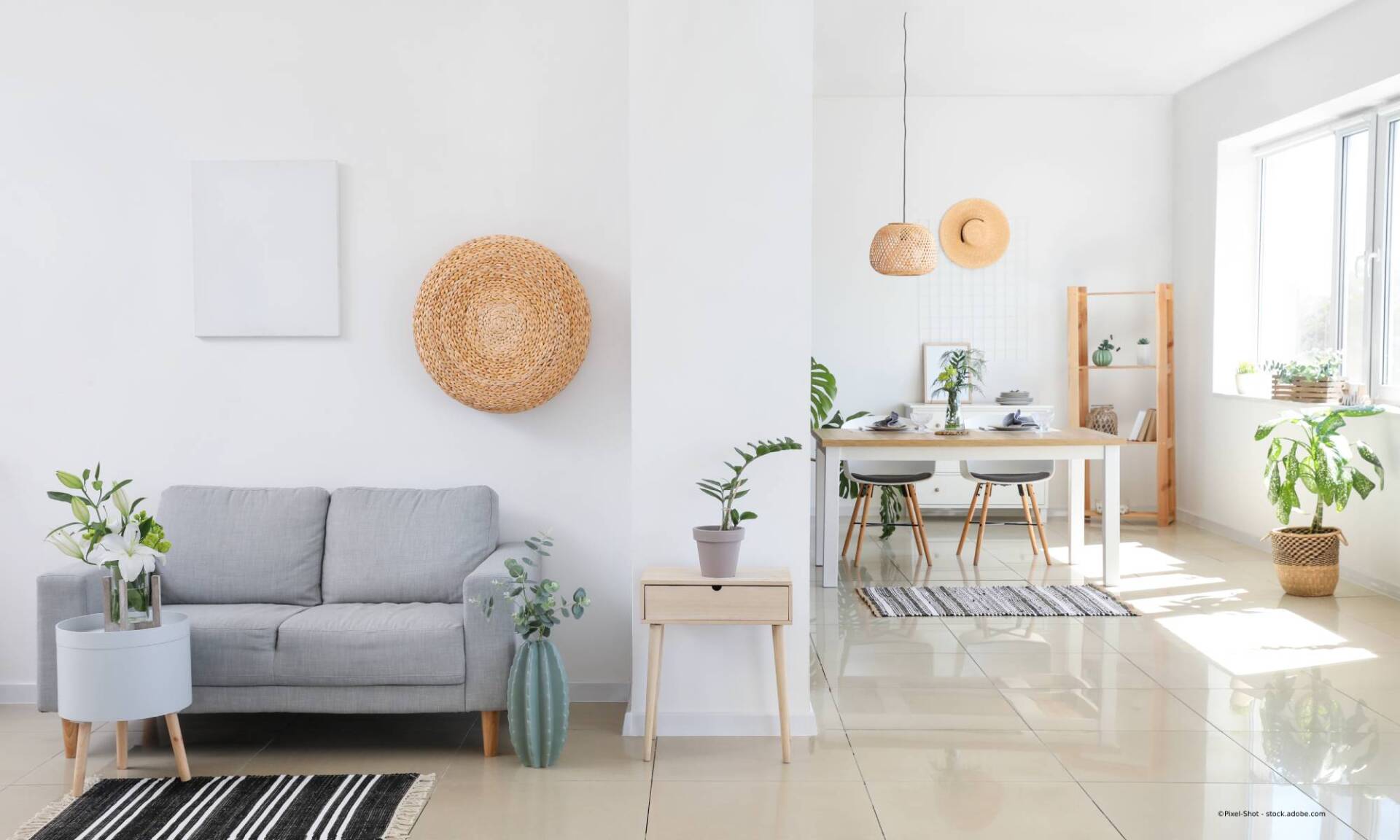 Wohnraum der WBG im Zwickauer Land modern eingerichtet