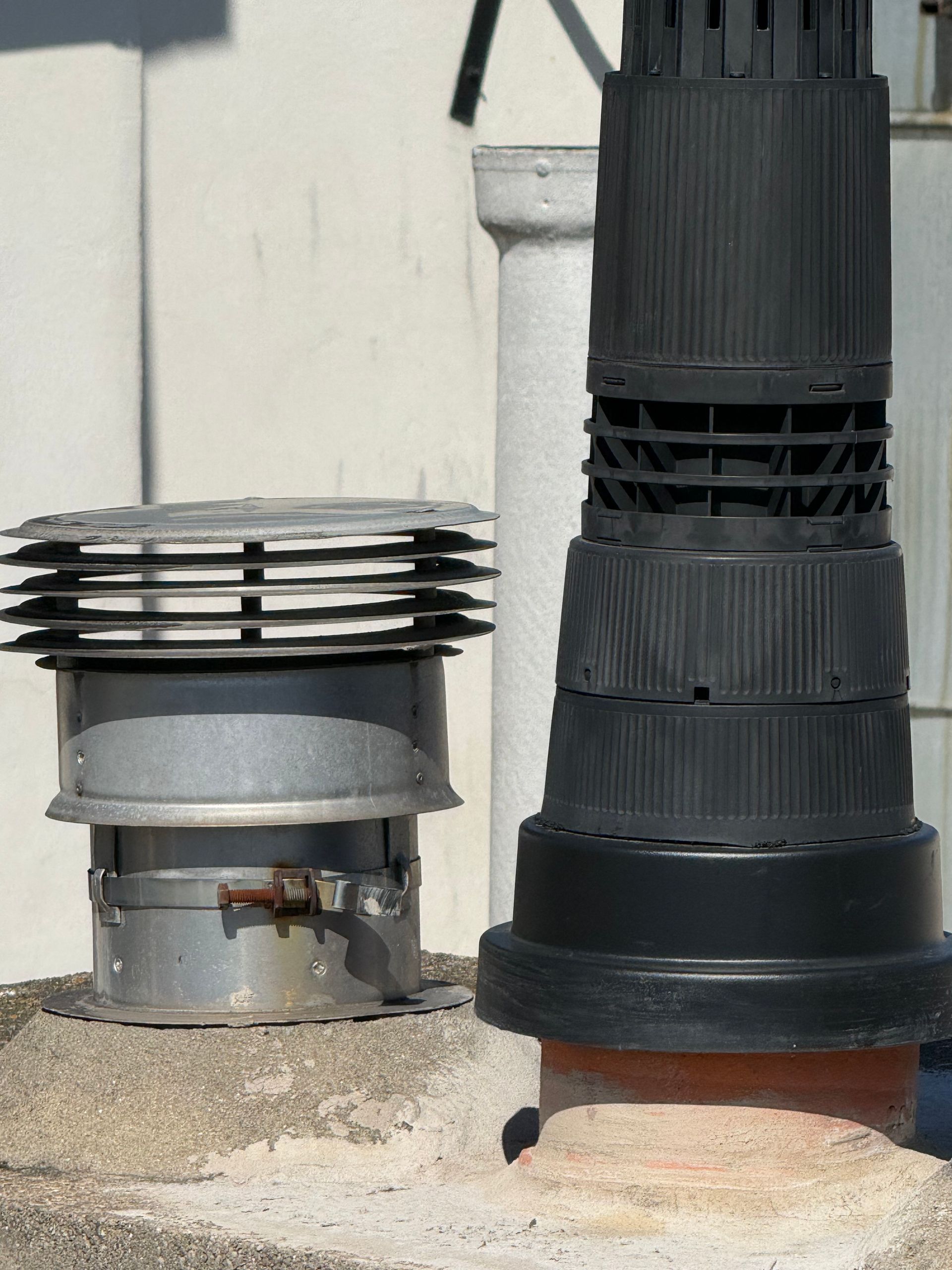 Des conduits de cheminée