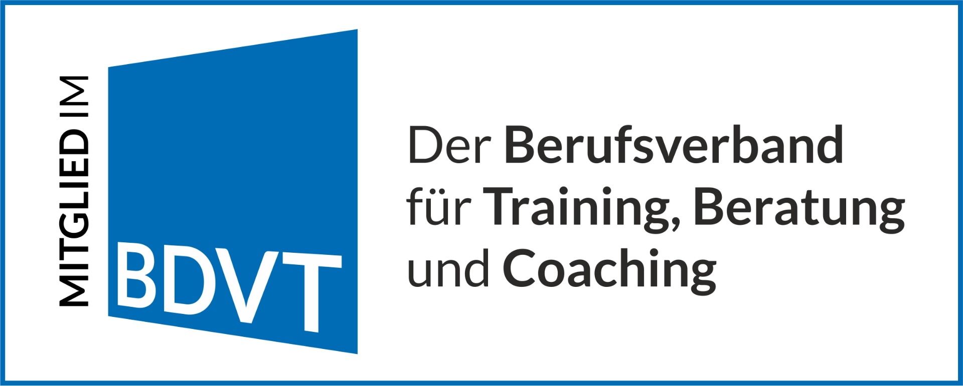 Daniela Fink ist Mitglied im BDVT Berufsverband für Training, Beratung und Coaching
