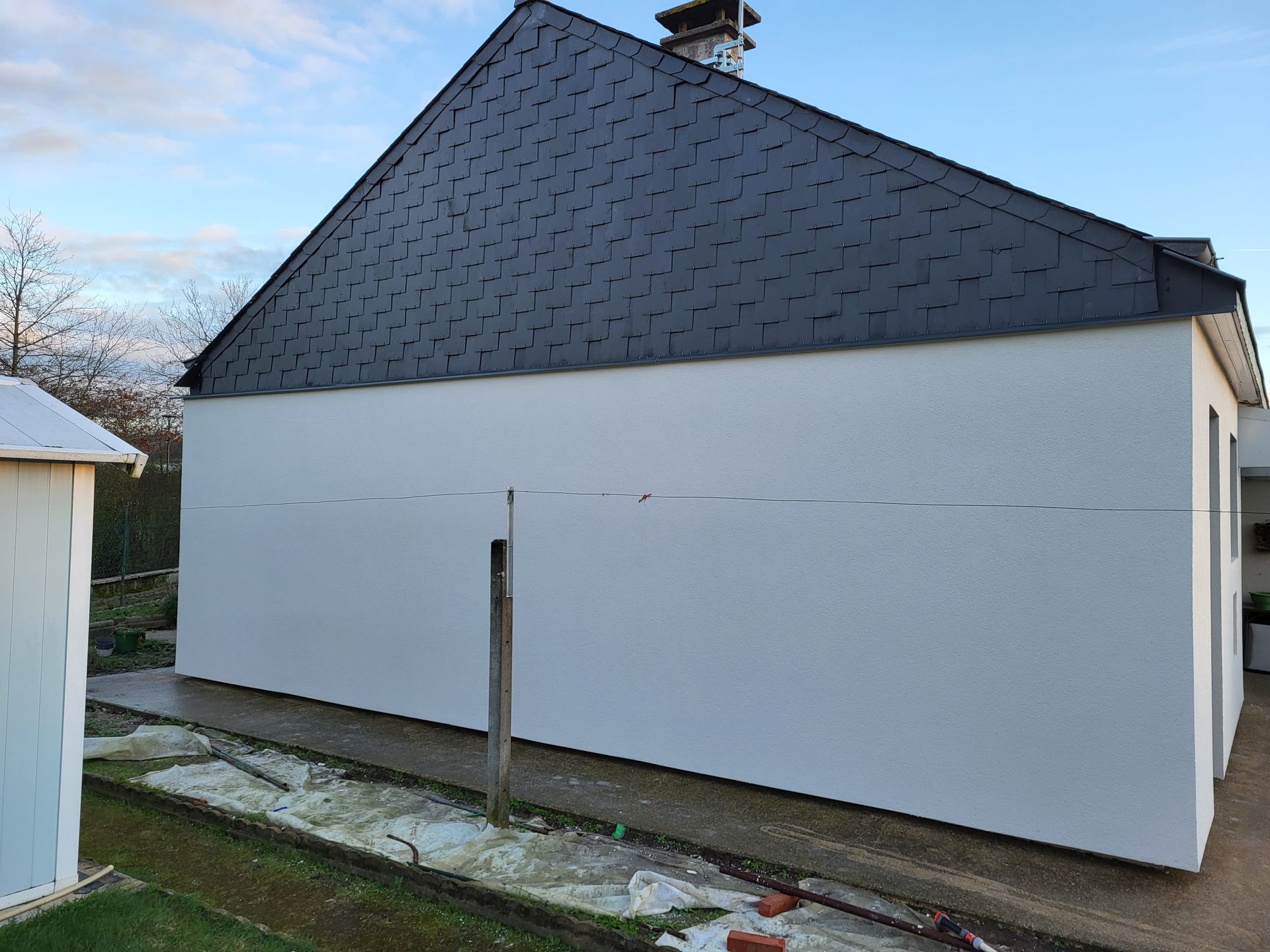 APRÈS– façade de maison qui a reçu des travaux d'ITE