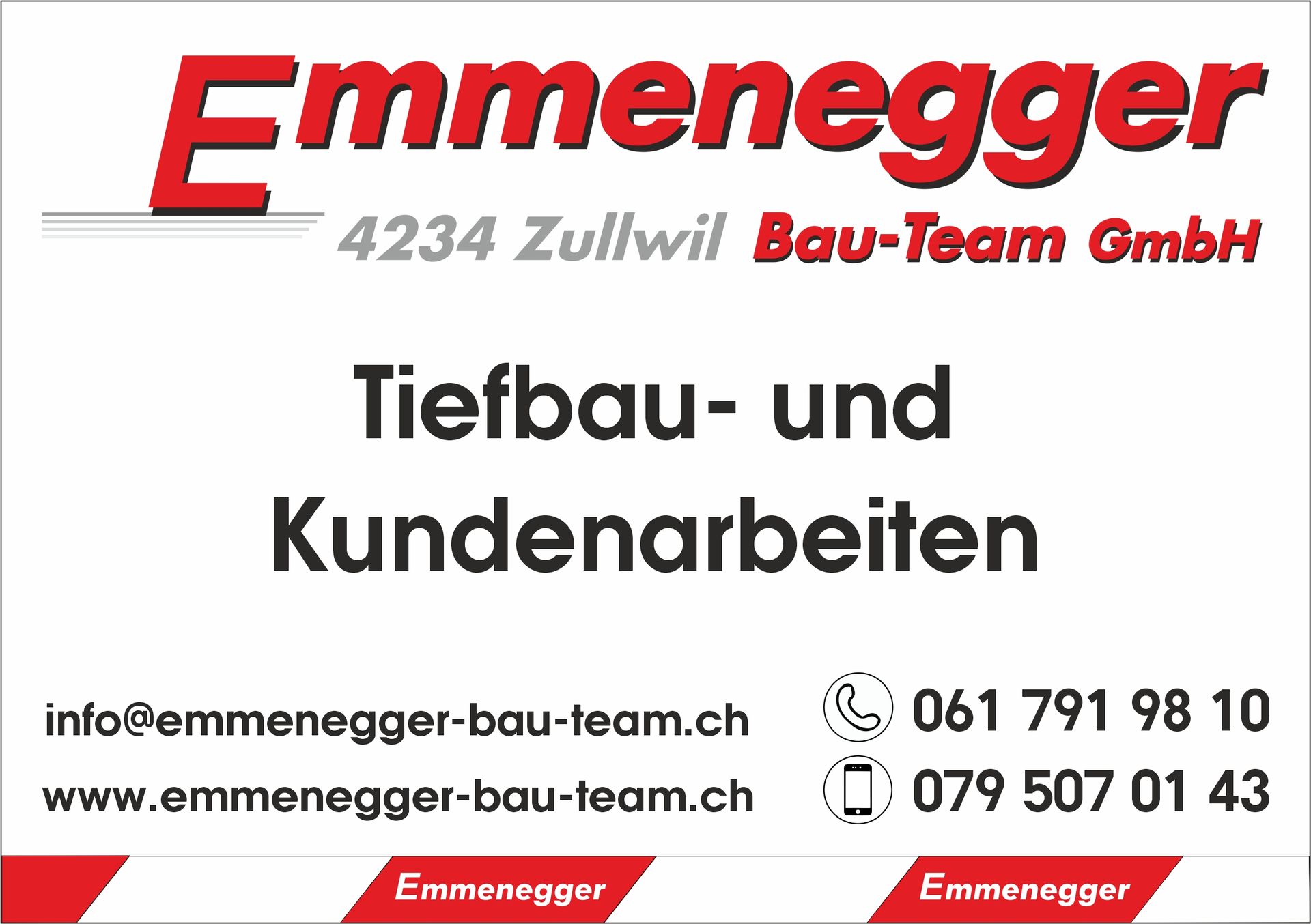 Belagsarbeiten - Emmenegger Bau-Team GmbH in Zullwil