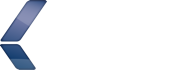 Kirmola - Sininen geometrinen logo valkoisella taustalla