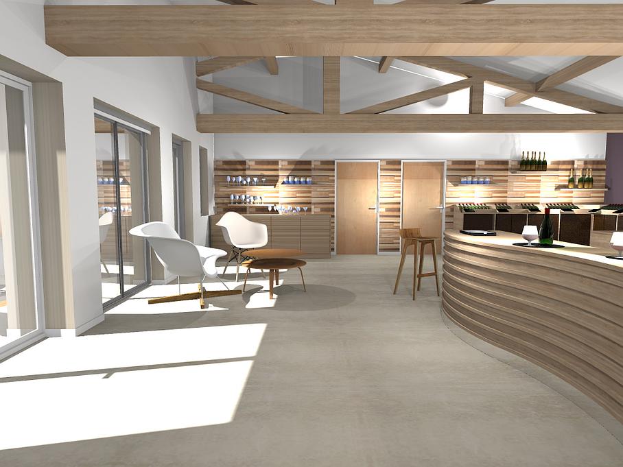 Projet de caveau de dégustation