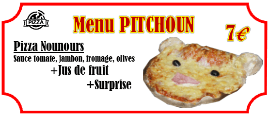 menu pitchoun