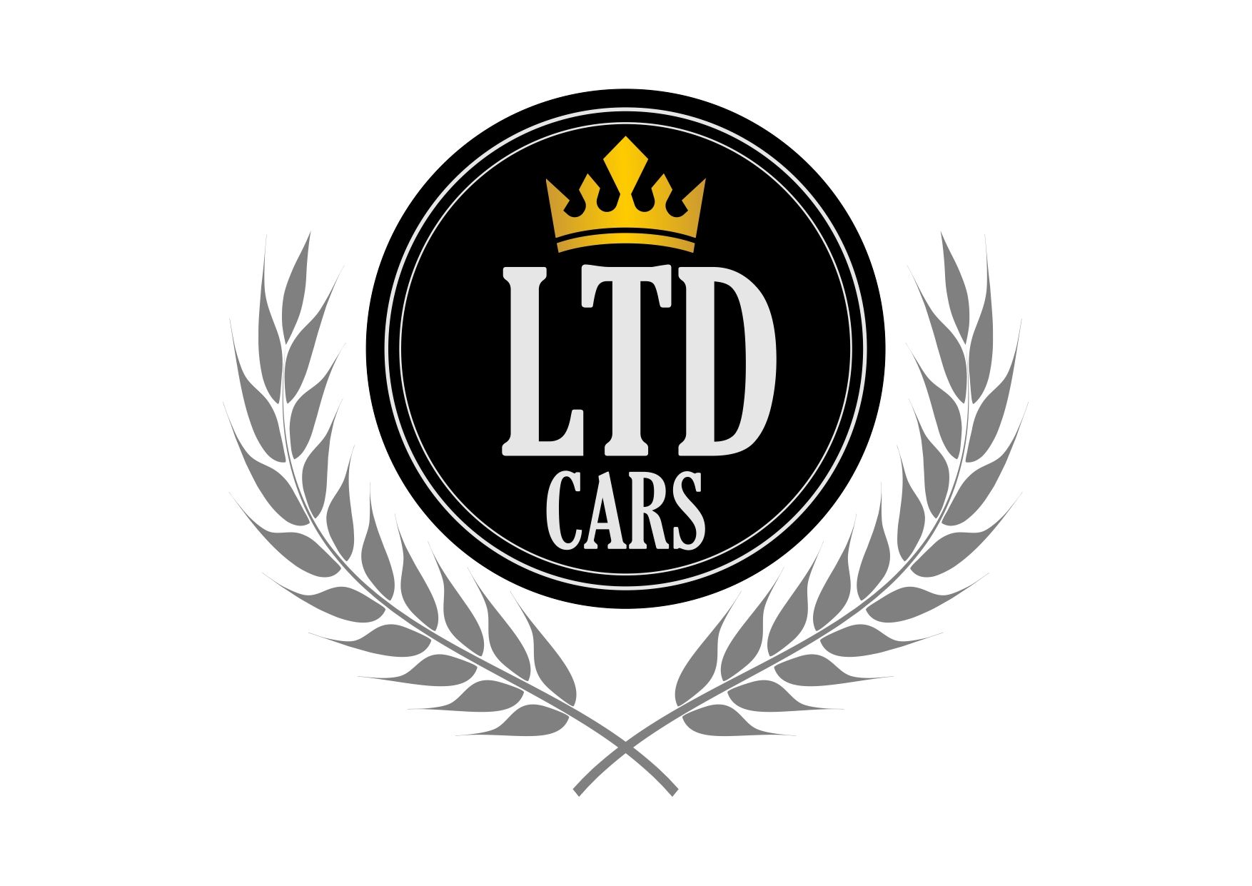 Logotipo para LTD Cars: círculo negro con 