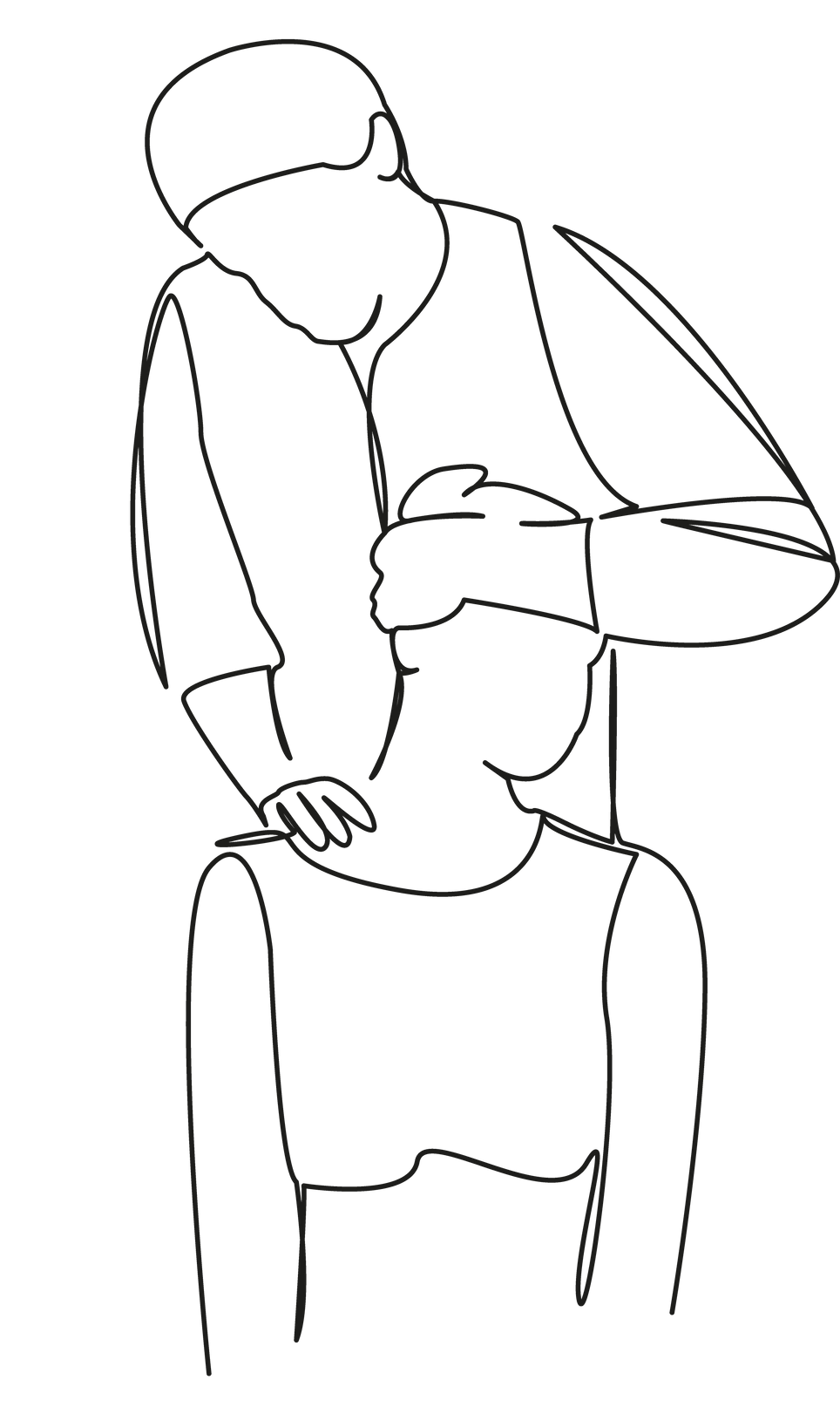 Personne effectuant une manipulation du cou sur une personne assise.
