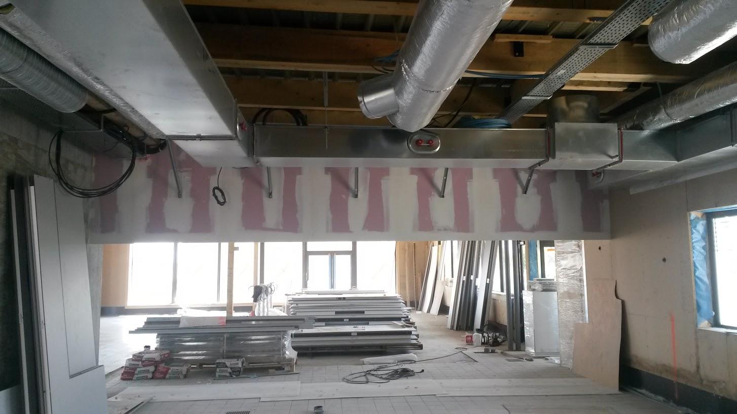 Chantier de cloisonnement