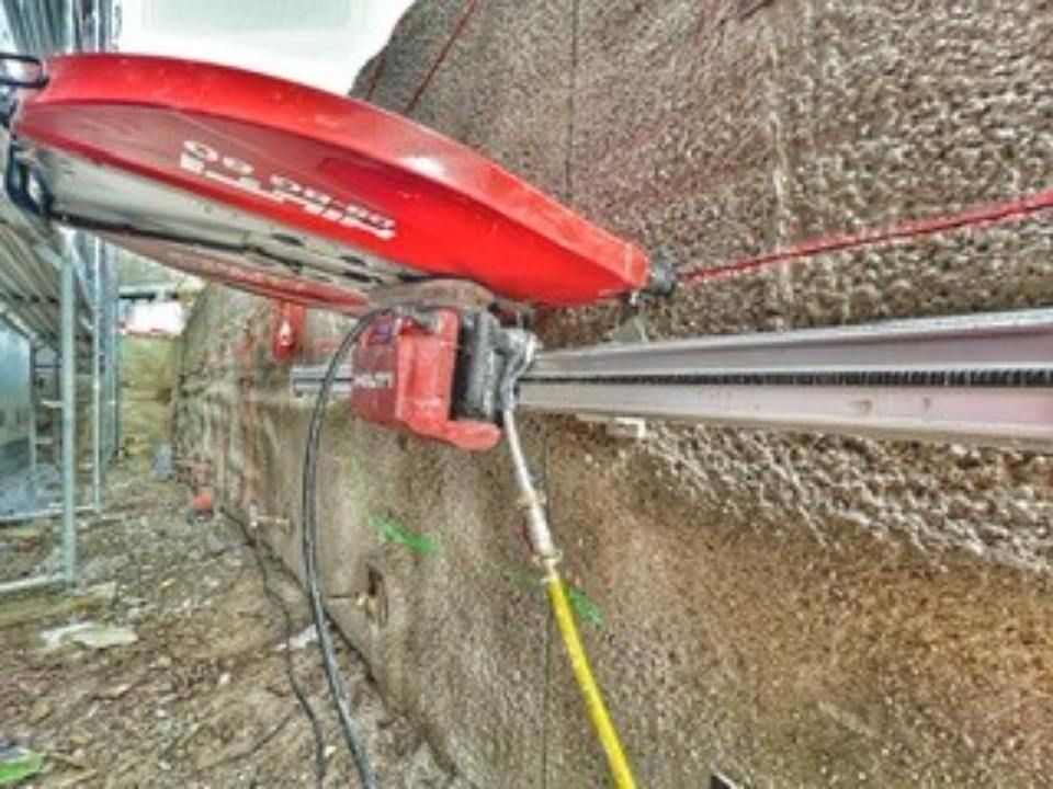 Abmessungen in einer Baugrube