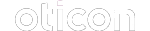 ein schwarz-weißes Bild des Wortes olicon auf weißem Hintergrund .