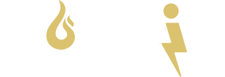 Ein Logo für hg vertrieb mit einem Blitz