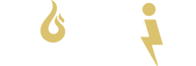 Ein Logo für hg vertrieb mit einem Blitz