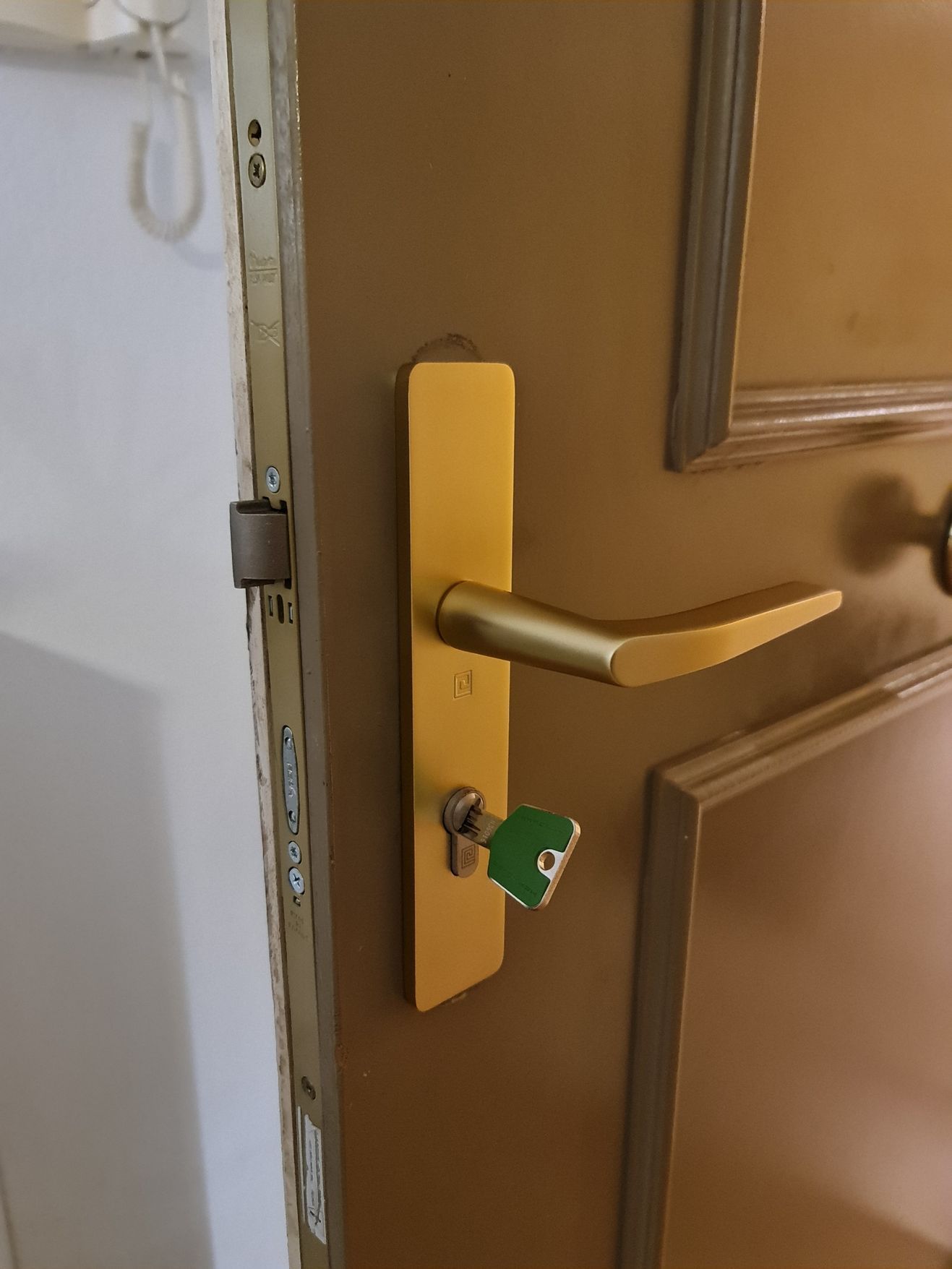 Poignée de porte en acier