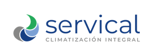 Se muestra un logotipo de una empresa llamada servical sobre un fondo blanco.