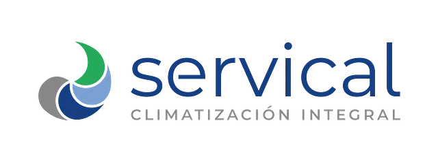 Se muestra un logotipo de una empresa llamada servical sobre un fondo blanco.