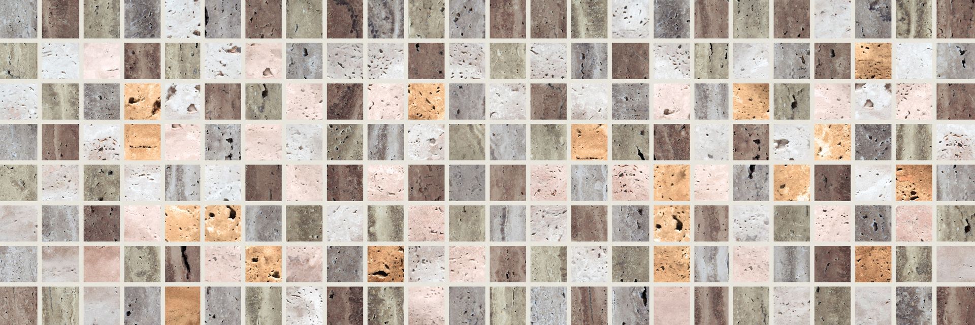 Mosaïque multicolore