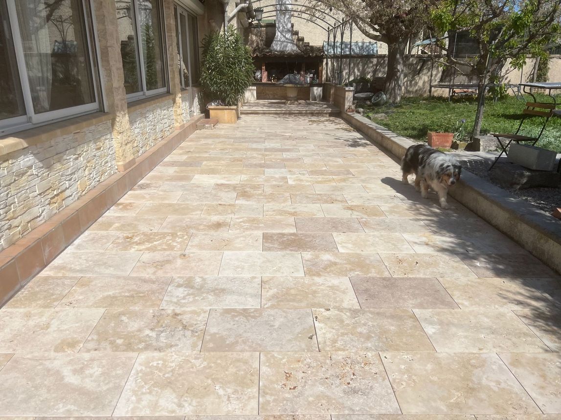 Carrelage de terrasse et d'escalier