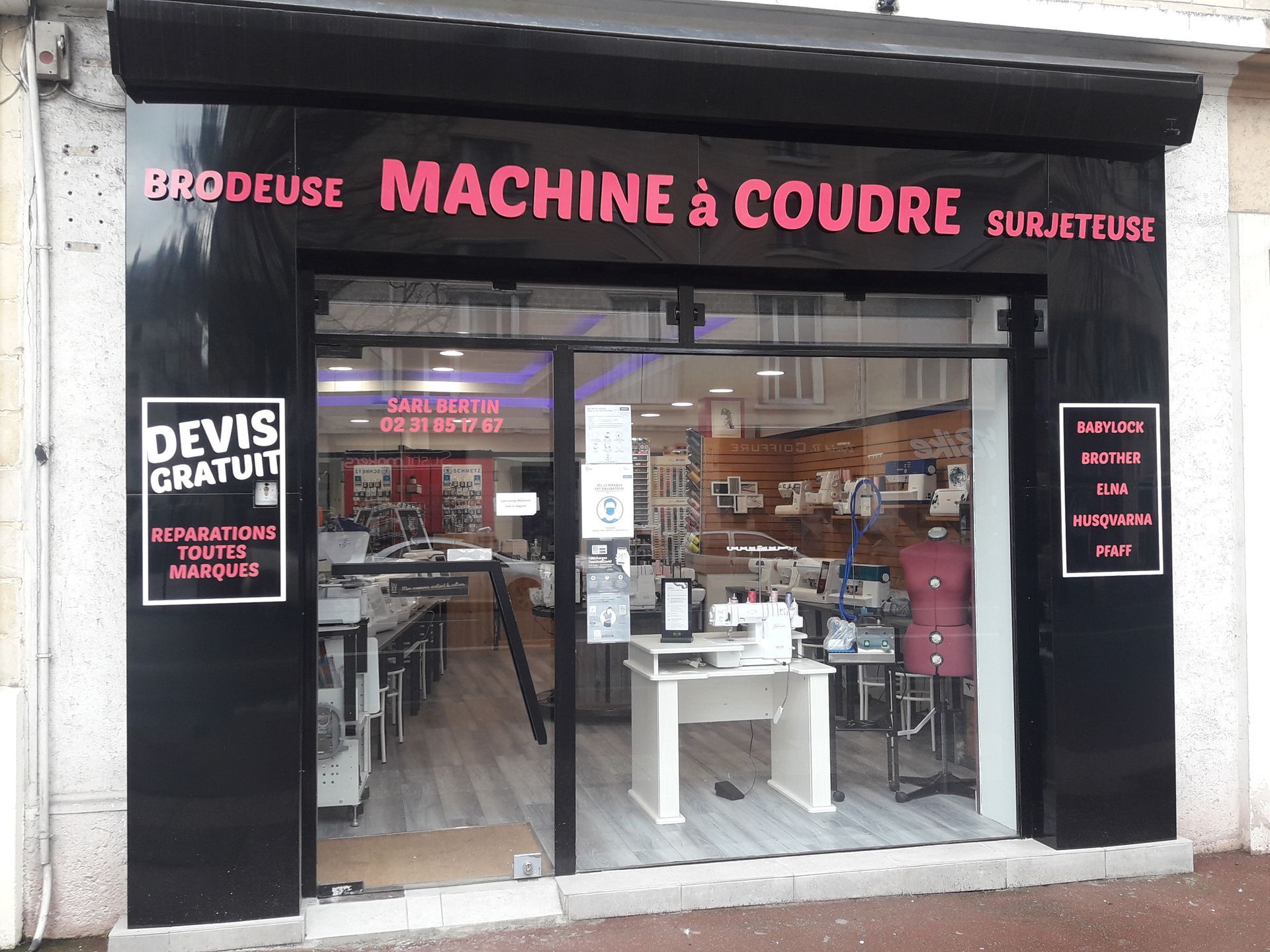 Magasin spécialisé dans les machines à coudre à Caen