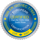DIN EN ISO/IEC 17024 Zertifizierung Dustin Röder