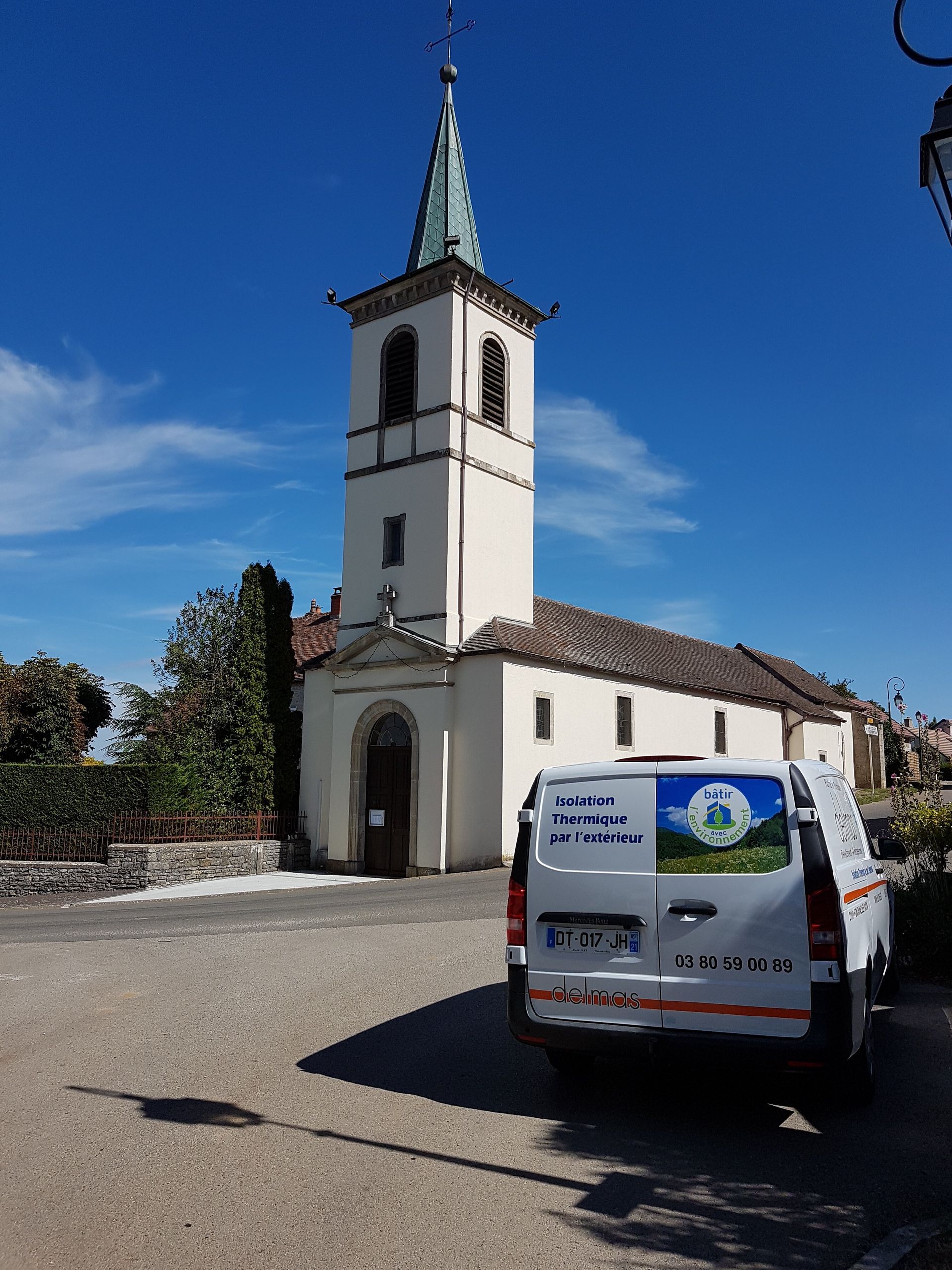 rénovation extérieure d'une église
