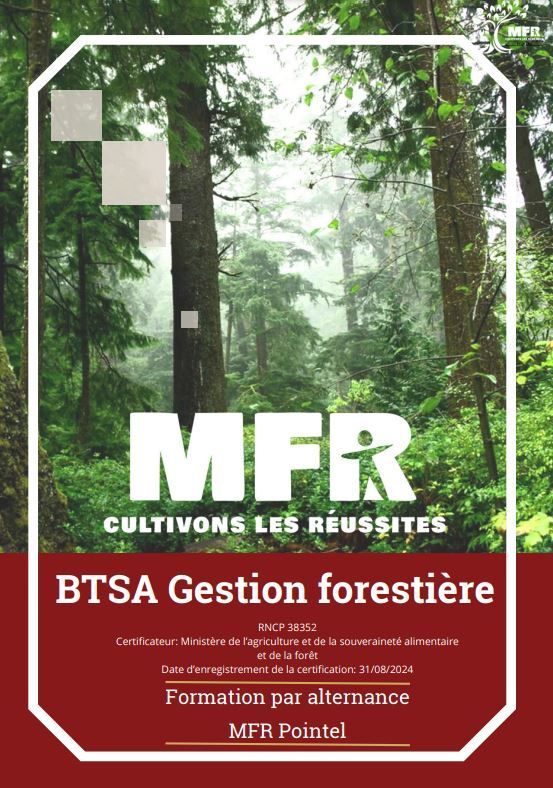 Couverture BTSA Gestion forestière.