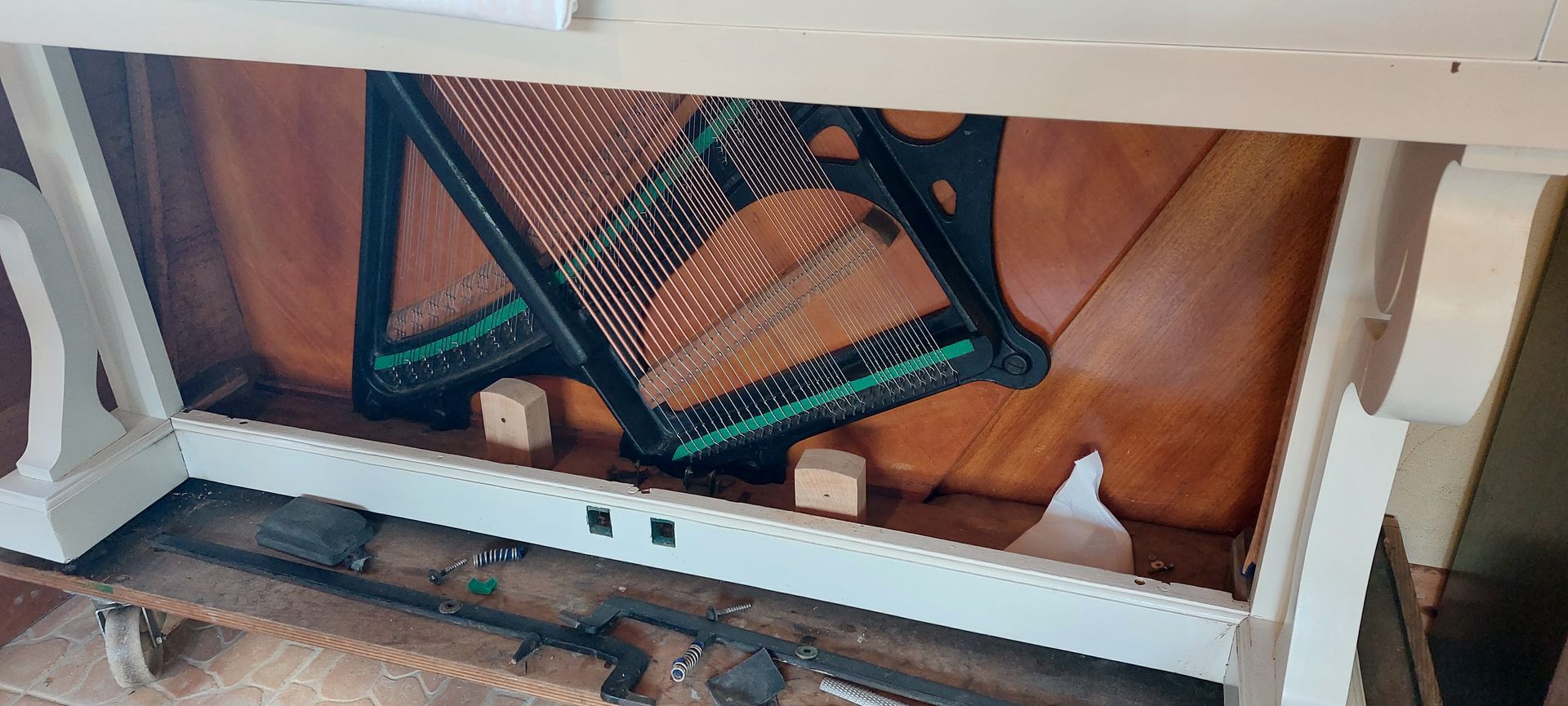 Intérieur d'un piano