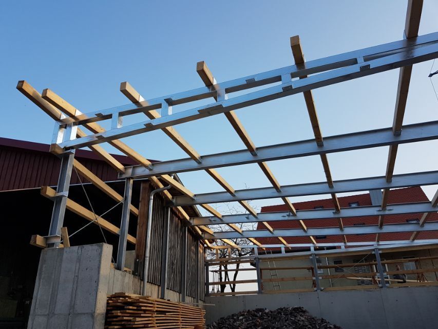 Langenbuch Metallbau Carport-Konstruktion