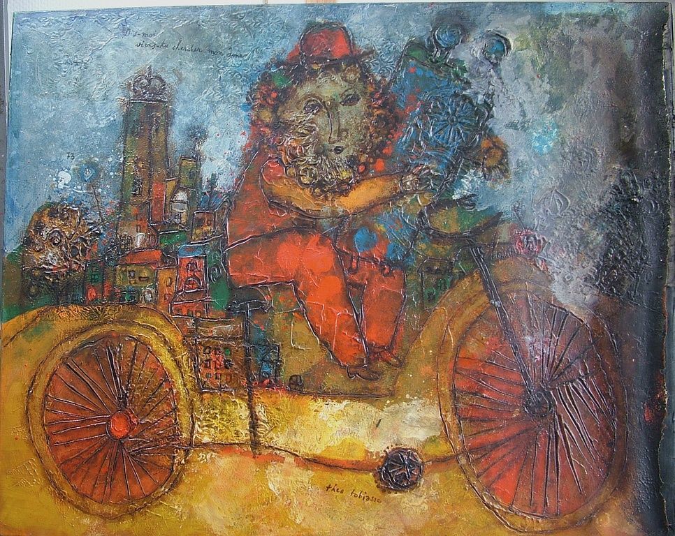 Théo TOBIASSE - tableau endomagé par le feu