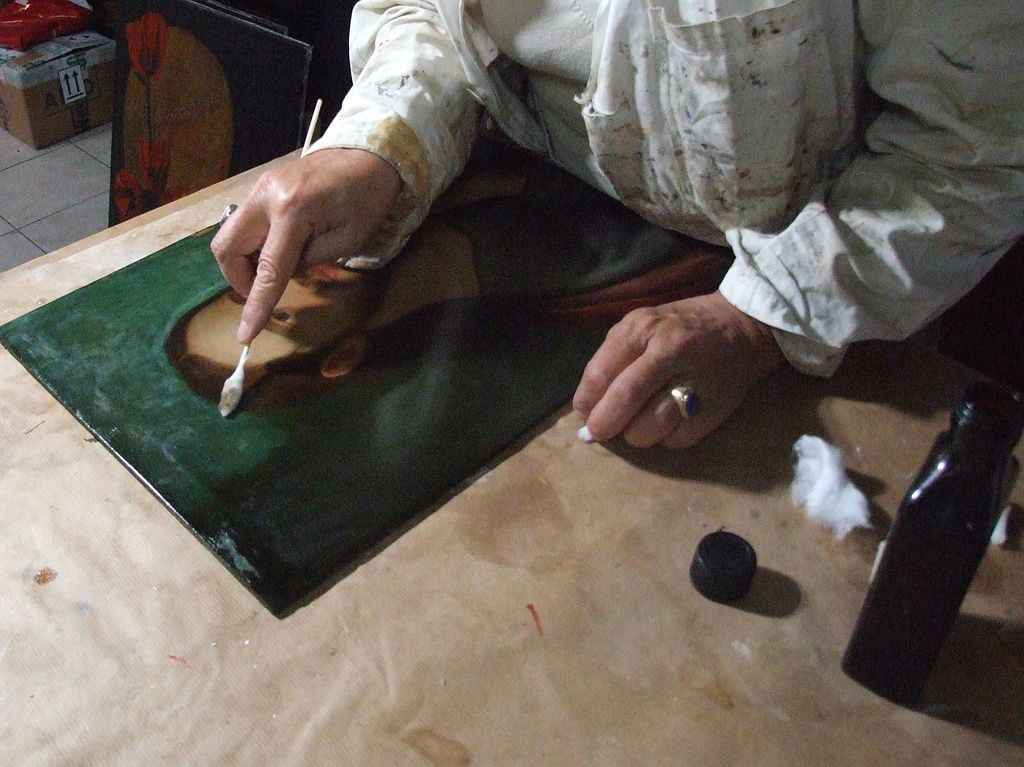 Netoyage - Christ benissant XVIIème