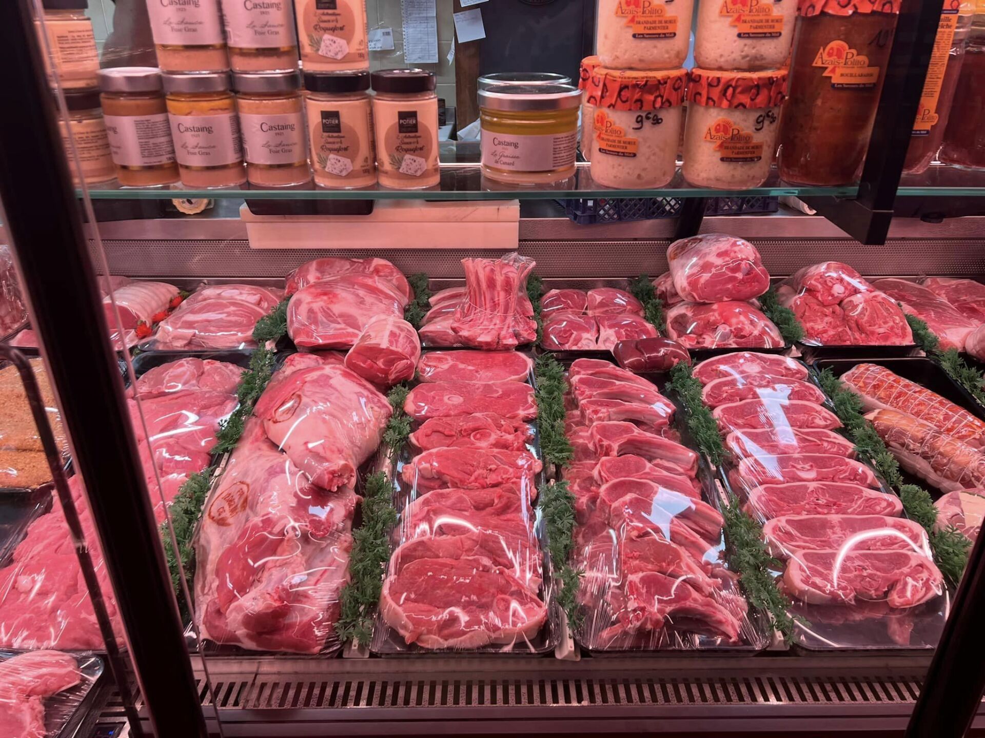 Large choix de viandes