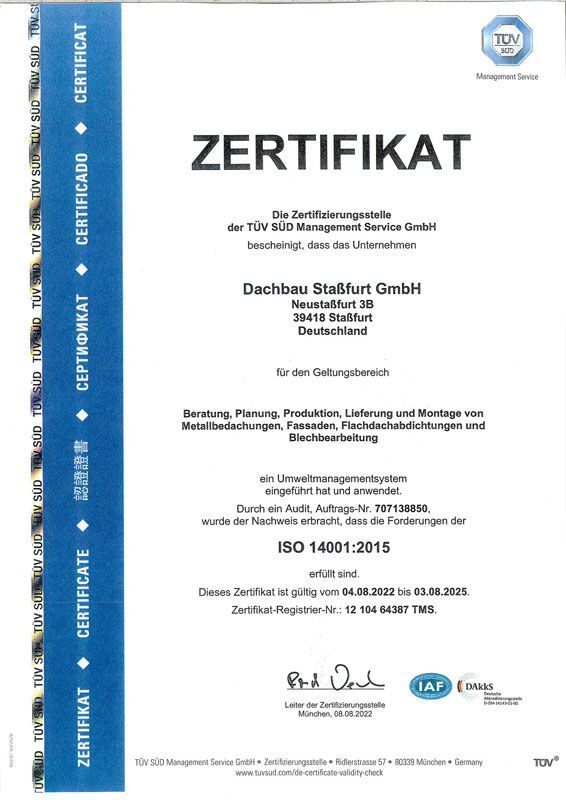 Ein blaues Zertifikat mit dem Wort Zertifikat darauf