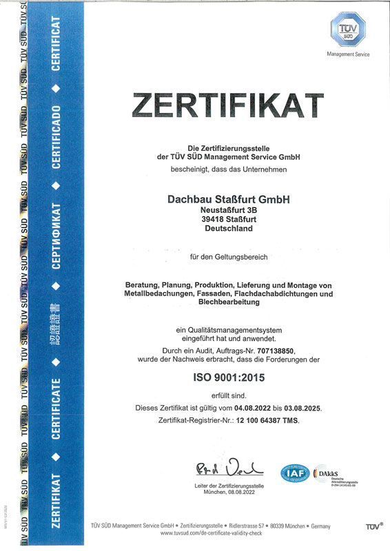 Ein Zertifikat mit dem Wort „Zertifikat“ darauf