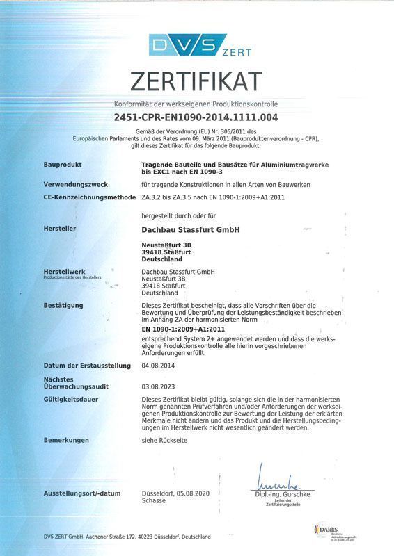 Ein Zertifikat mit dem Wort „Zertifikat“ darauf