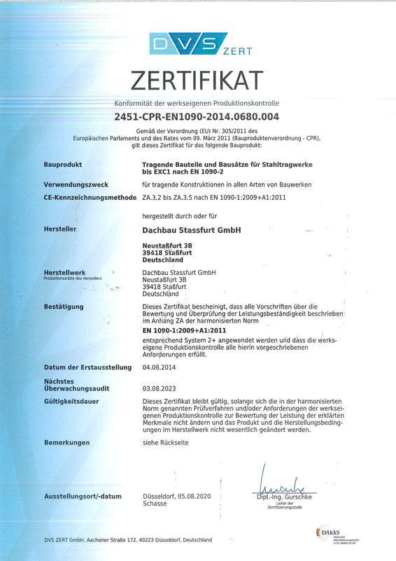 Ein Zertifikat mit der Aufschrift „Zertifikat“