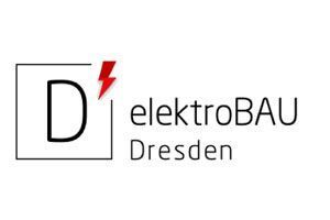 Ein Logo für ein Unternehmen namens Elektrobau Dresden.